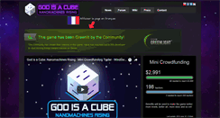 Desktop Screenshot of godisacube.com